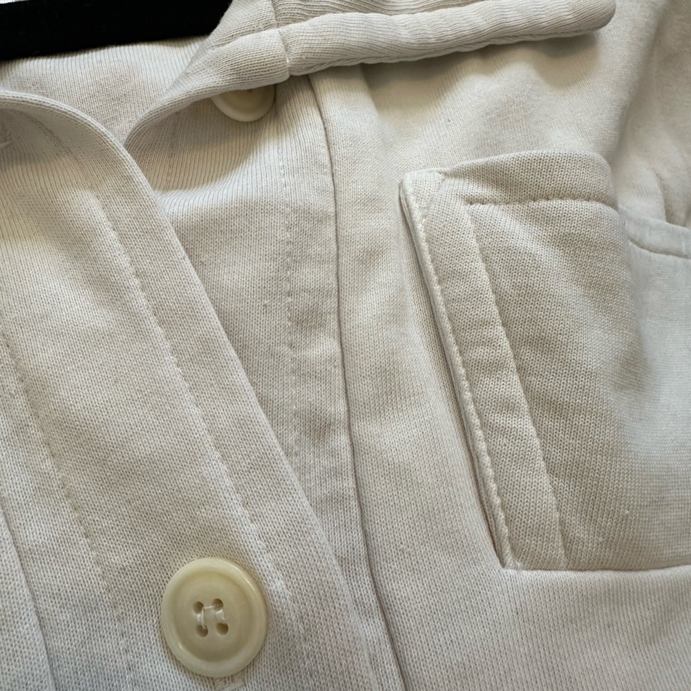 Raquel Allegra Cream Cotton Jacket Size 0 - Picture 5 of 5